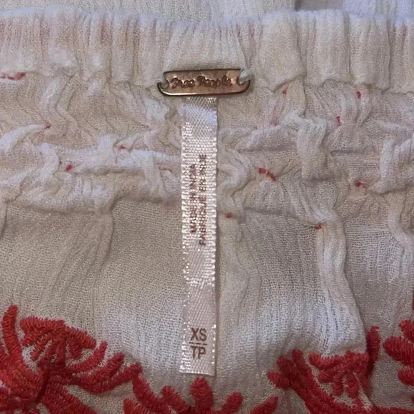 Free People Women’s Rolling Stone Peasant Top XSmall - Picture 12 of 16
